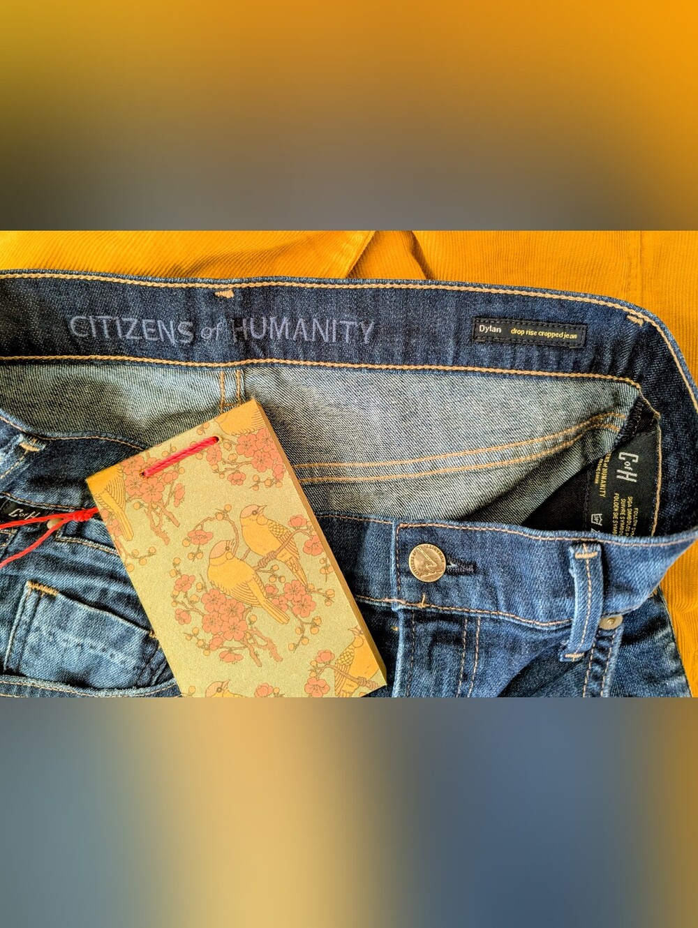 Citizens of Humanity Dylan Drop Rise Cropped Jeans 26 / Jean court Dylan T26 - Picture 6 of 10